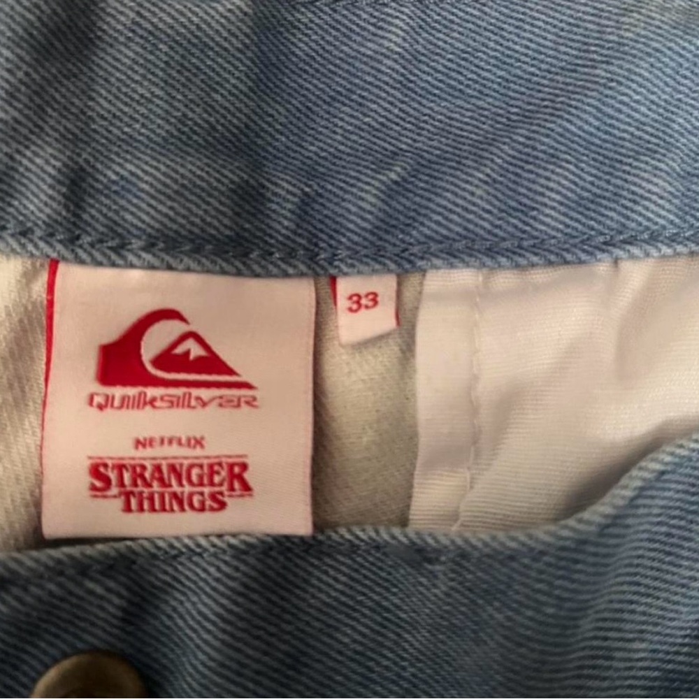 Quiksilver Slate Blue Shorts Stranger Things - Picture 3 of 8